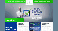 Desktop Screenshot of mladapetrzalka.sk