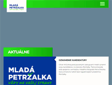 Tablet Screenshot of mladapetrzalka.sk